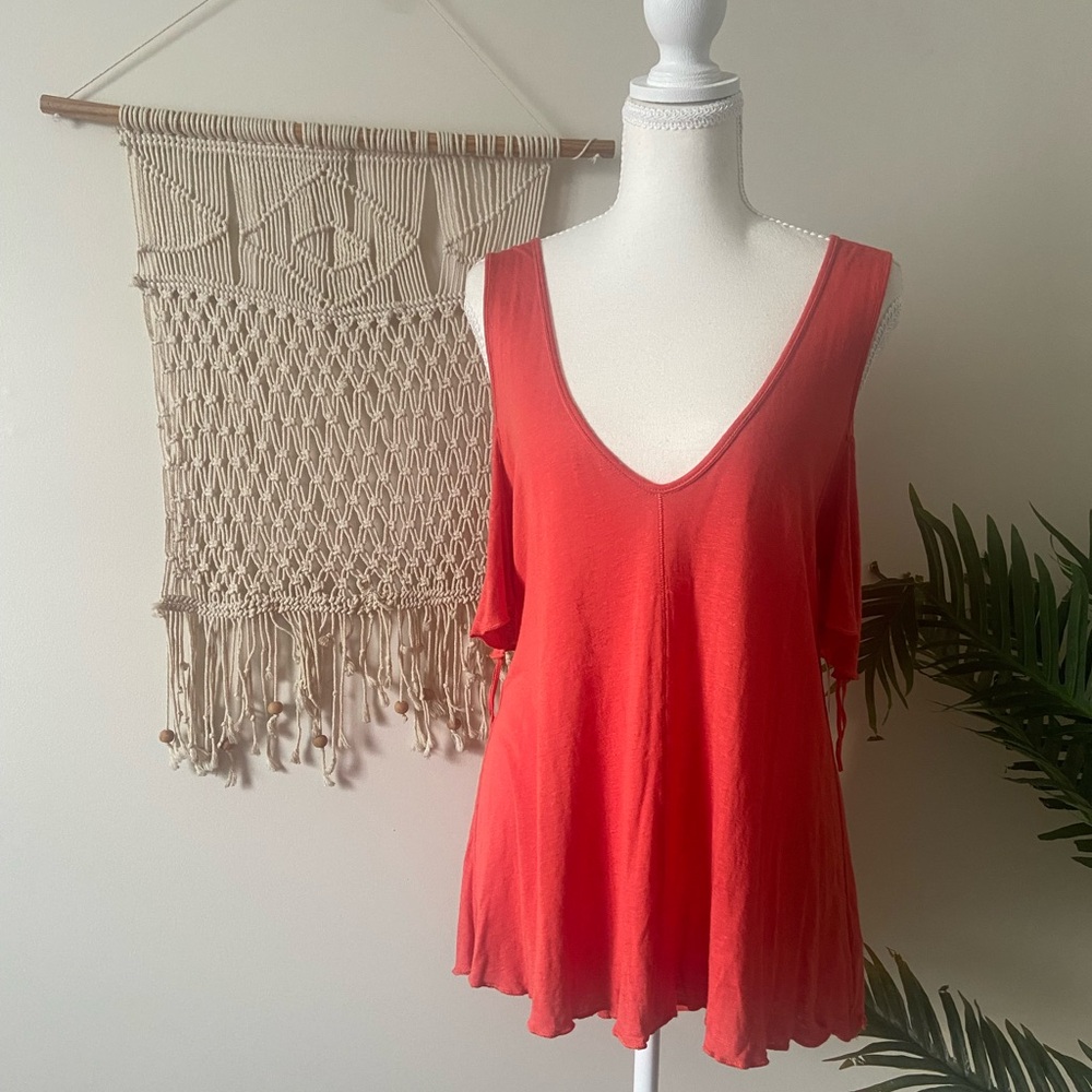 Free People Bittersweet Cold Shoulder Top